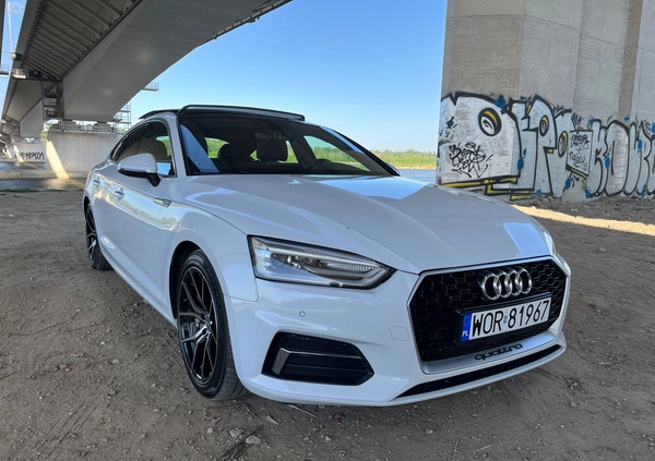 Audi A5 cena 118000 przebieg: 67000, rok produkcji 2018 z Warszawa małe 781